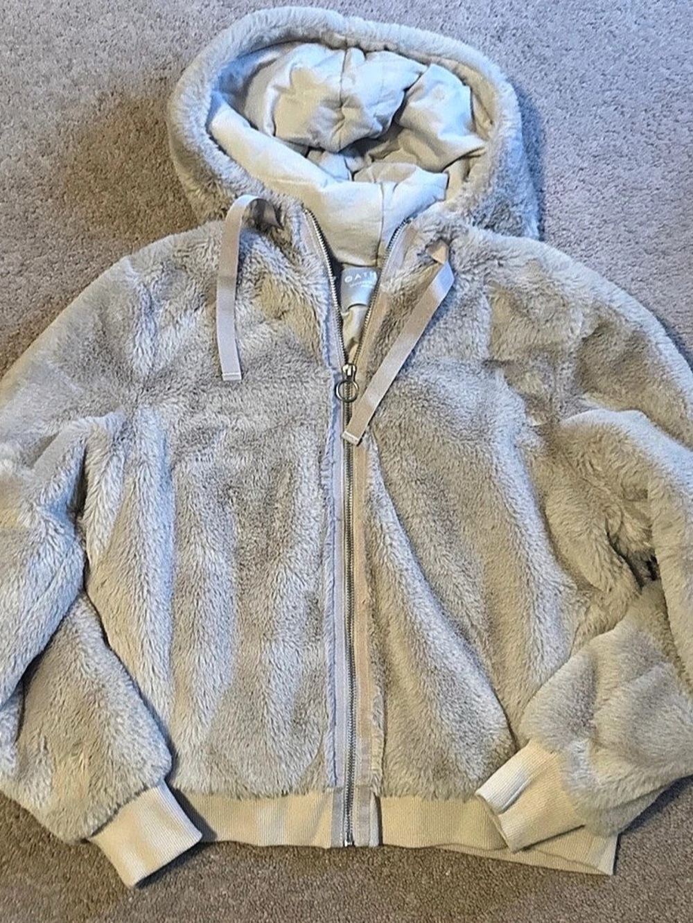 Athleta Ritual Jacket Teddy Jacket White Small